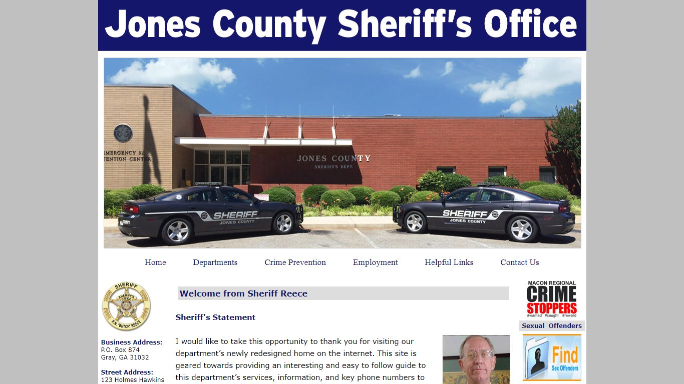 Jones County Sheriff's Office , Gray, Georgia